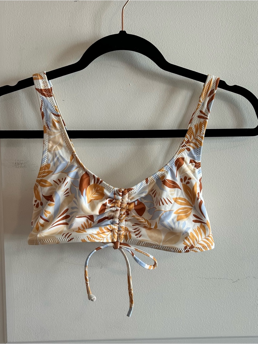 Rhythm. Floral Drawstring Bikini Top
